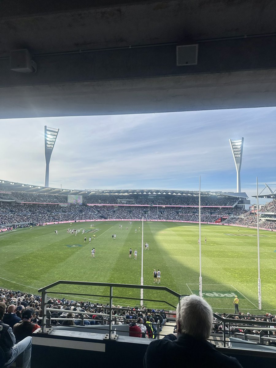 Nothing beats afternoon footy in the sun and not under a roof