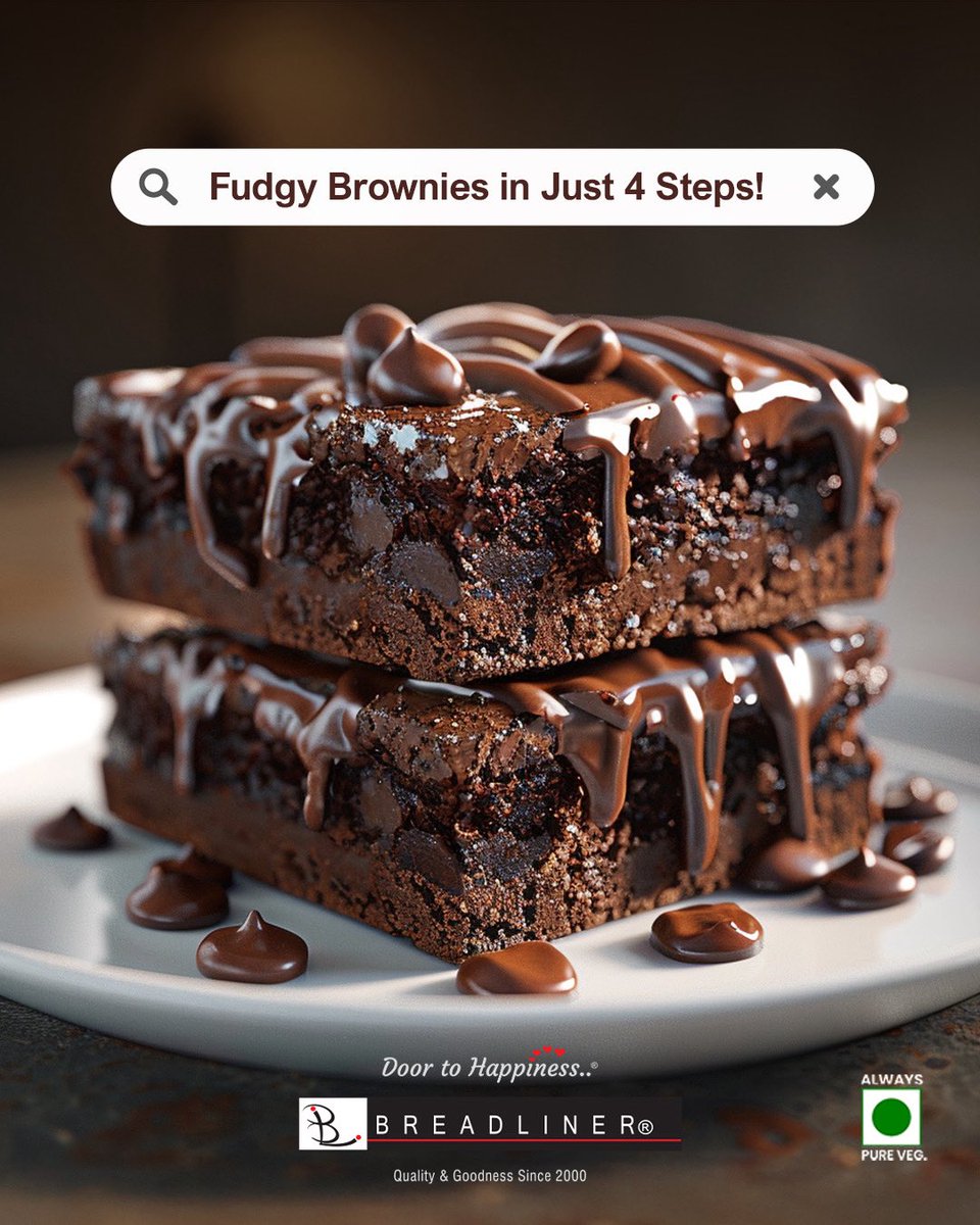 Breadliner1's tweet image. No drama, just the perfect brownie.🍫

Swipe for the simplest rich-brownie recipe that never fails.
Because healing happens at 175°C.

Who’s baking this weekend? 👩‍🍳

#Breadliner #bakery #bakeryofindia #reciepe #brownie #brownierecipe #easyreciepe #BakeWithLove #dessert #bakers