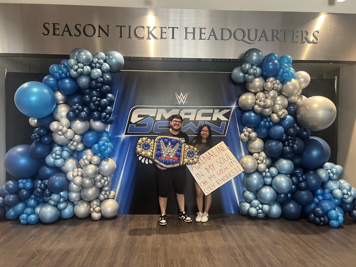 love_5409's tweet photo. WWE filled weekend!! Had so much fun at Smackdown in San Antonio then super show in Corpus!! Even got Cody Rhodes to sign my poster (even though it was my Chelsea Green poster, i still absolutely love it!!! 💓🥹). #WWECorpusChristi https://t.co/jxXPdbwME2