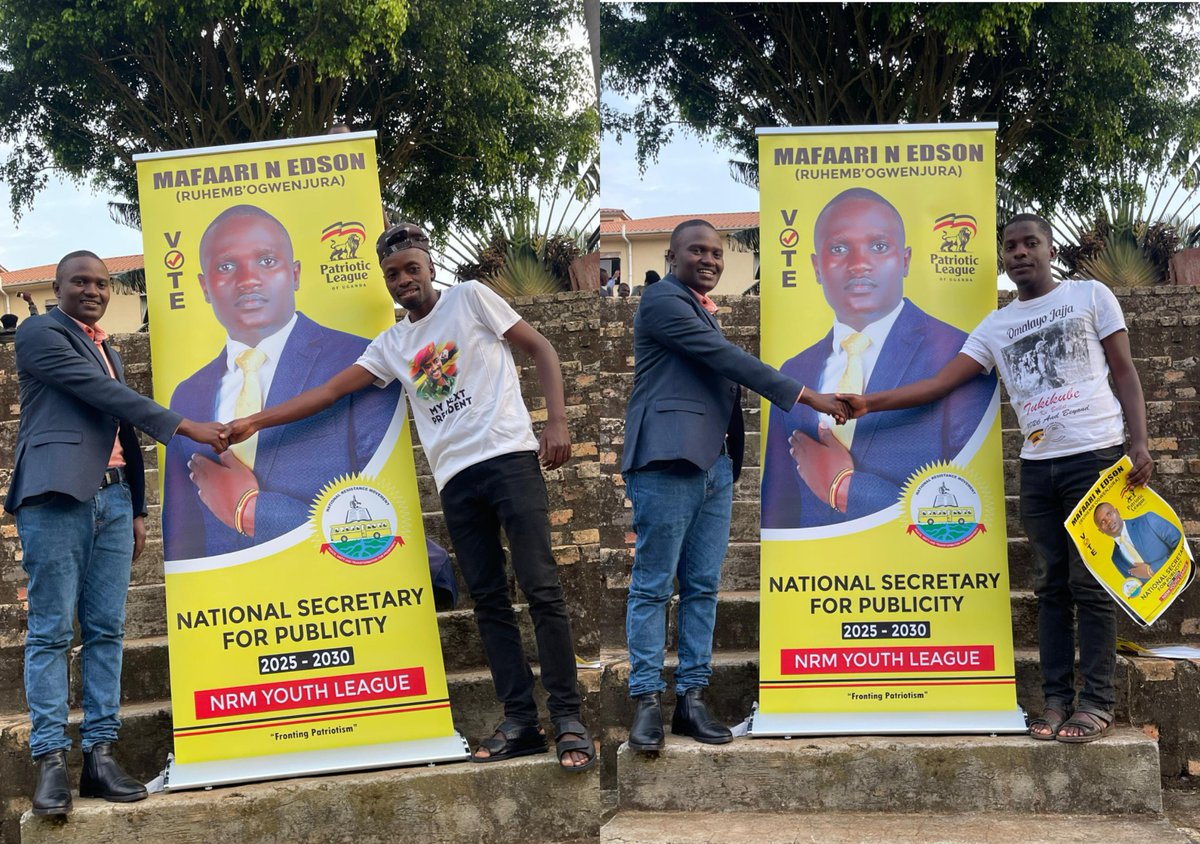 Rwambiika Arinda (@rwambiikaedgar) on Twitter photo MITOOMA HAVE SPOKEN.
Mitooma District NRM Youth League yesterday vowed to support and vote EDSON N MAFAARI <a href="/Ruheemba/">Ruhembo'gwenjura</a> for National NRM Youth League Publicity Secretary.<a href="/BOBDISMAS1/">Ahwera Bob Dismas Kabz</a> <a href="/TrillUganda/">Trill~Ug๐บ๐ฌ๐ ๏ธ๐จ๐บ๐ ๏ธ๐ท๐บ</a> <a href="/AhmedKayiira/">Kiseka market patriotic league of Uganda.</a> <a href="/kamukamafredie/">Kamukama Fredie #FutureSecured #PLU</a> <a href="/byamanywohaj/">Byamanywoha johnson</a> <a href="/Dandukeug/">Dan Duke UG ๐บ๐ฌ๐บ๐ฌ</a> <a href="/KaayaFamous/">Famous Kaaya</a> <a href="/ProcieTamale/">ProcieTamale</a> MITOOMA HAVE SPOKEN.
Mitooma District NRM Youth League yesterday vowed to support and vote EDSON N MAFAARI <a href="/Ruheemba/">Ruhembo'gwenjura</a> for National NRM Youth League Publicity Secretary.<a href="/BOBDISMAS1/">Ahwera Bob Dismas Kabz</a> <a href="/TrillUganda/">Trill~Ug๐บ๐ฌ๐ ๏ธ๐จ๐บ๐ ๏ธ๐ท๐บ</a> <a href="/AhmedKayiira/">Kiseka market patriotic league of Uganda.</a> <a href="/kamukamafredie/">Kamukama Fredie #FutureSecured #PLU</a> <a href="/byamanywohaj/">Byamanywoha johnson</a> <a href="/Dandukeug/">Dan Duke UG ๐บ๐ฌ๐บ๐ฌ</a> <a href="/KaayaFamous/">Famous Kaaya</a> <a href="/ProcieTamale/">ProcieTamale</a>