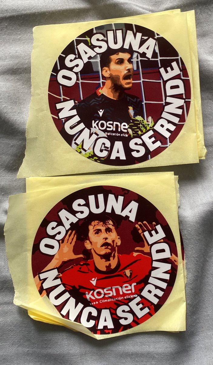 🚨🚨🚨
Como sois muchos los que me habéis escrito para las pegatinas de Osasuna Nunca Se Rinde, voy a hacer un sorteo.

Requisitos:
-Seguir
-Dar like
-Retwit

Varios ganadores
Sorteo el dia 27 de Julio.
