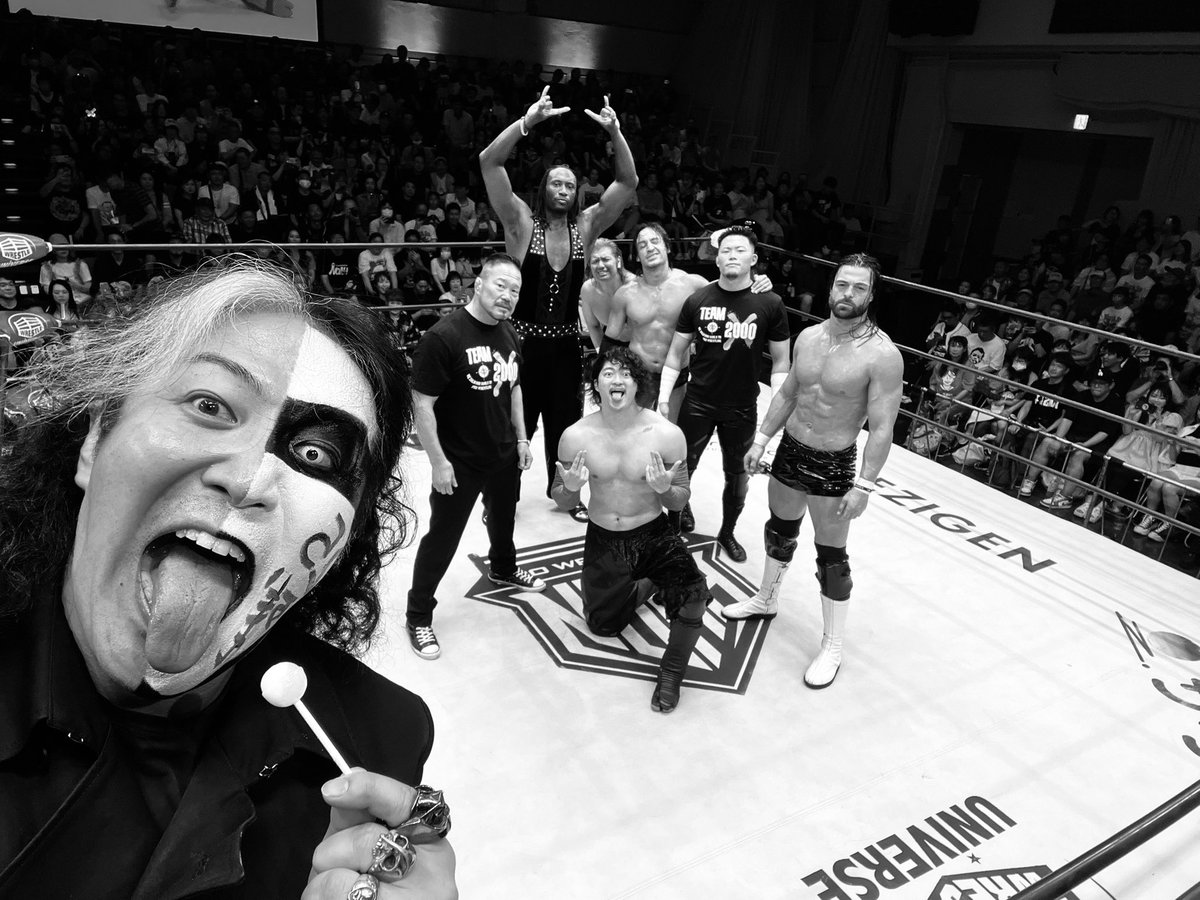 ベルト失ったって俺たちがNOAHの中心であることに変わりはねぇ💀

安心して #TEAM2000X についてこい！☠️☠️☠️

#残念だったなベルトが無くなってもOZAWAの価値は落ちてねぇ💀
#ヨシ・タツストップ🫷
#黒の革命