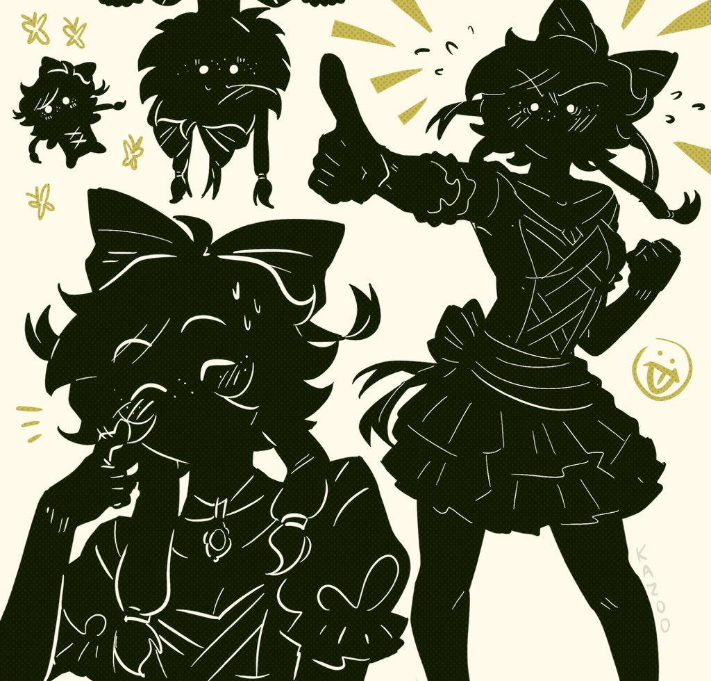 kazooves's tweet photo. the good thing about canon tessa being a black blob is that u dont have to do Anything when u draw her https://t.co/GsyGRc3oQK