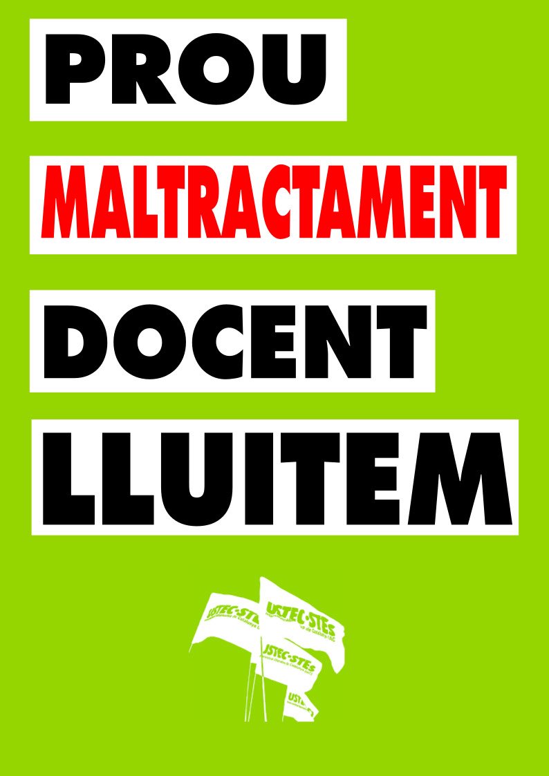 Convoquem concentració davant del Parlament de Catalunya coincidint amb la compareixença de la consellera Niubó! 

DIGNIFIQUEM LA PROFESSIÓ!
🗓️ 22 de juliol, 11:30h 
📍Parlament de Catalunya. 

Vine a protestar contra la improvisació i la falta d'inversió en l'educació pública!