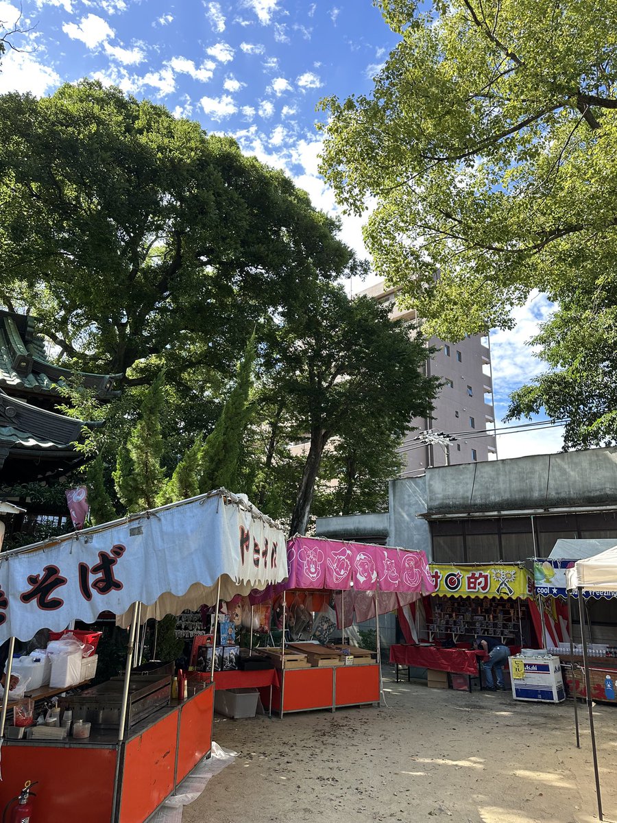 koshienHachiman's tweet photo. ７月２０(日)〜２１日(月)
夏祭屋台始まりました。
暑い中ですが、是非お参り下さい。
#甲子園八幡神社
※電話での問い合わせはご遠慮ください。 https://t.co/fAalT1y9iI
