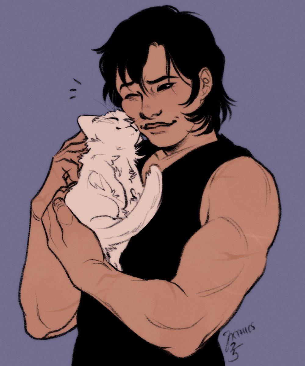 jxthics's tweet image. cass cain with a kitten for @DuckingGoodTea via @dcforgaza ! ty :)
#dccomics
