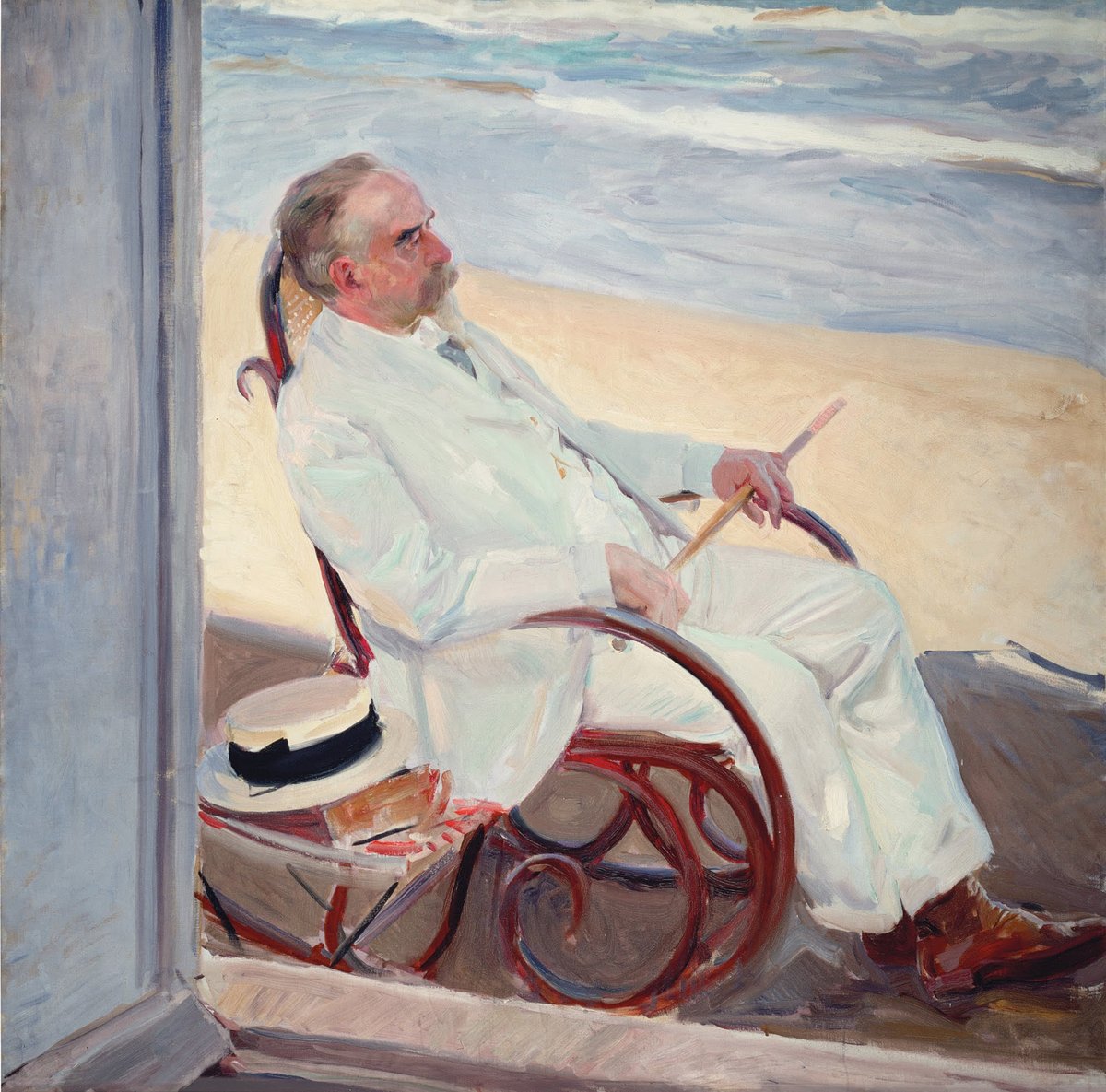 Laberintosarte's tweet image. #ElSorolladeHoy
Título: Antonio García en la playa.
Año: 1909.
Medidas: 150 x 150cm.
Localización: @MuseoSorolla
Periodo: Culminación (1900-1910).