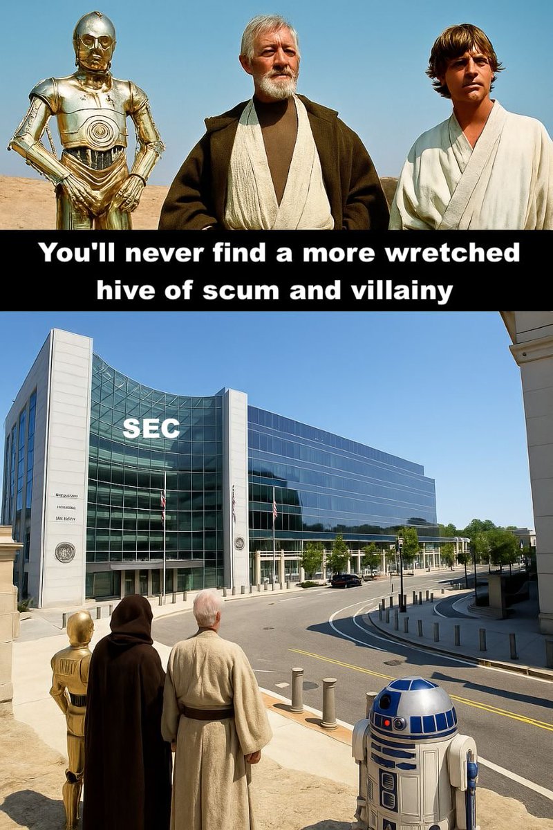 Pr0metheusLives's tweet image. SEC logic:
📜 Honest crypto project? Enforcement.
📉 Fake bar license for 13 years? Administrative leave.
Sounds about right. #SEC #RegulatoryCapture
@elonmusk @ReggieMiddleton @SovereignRiz