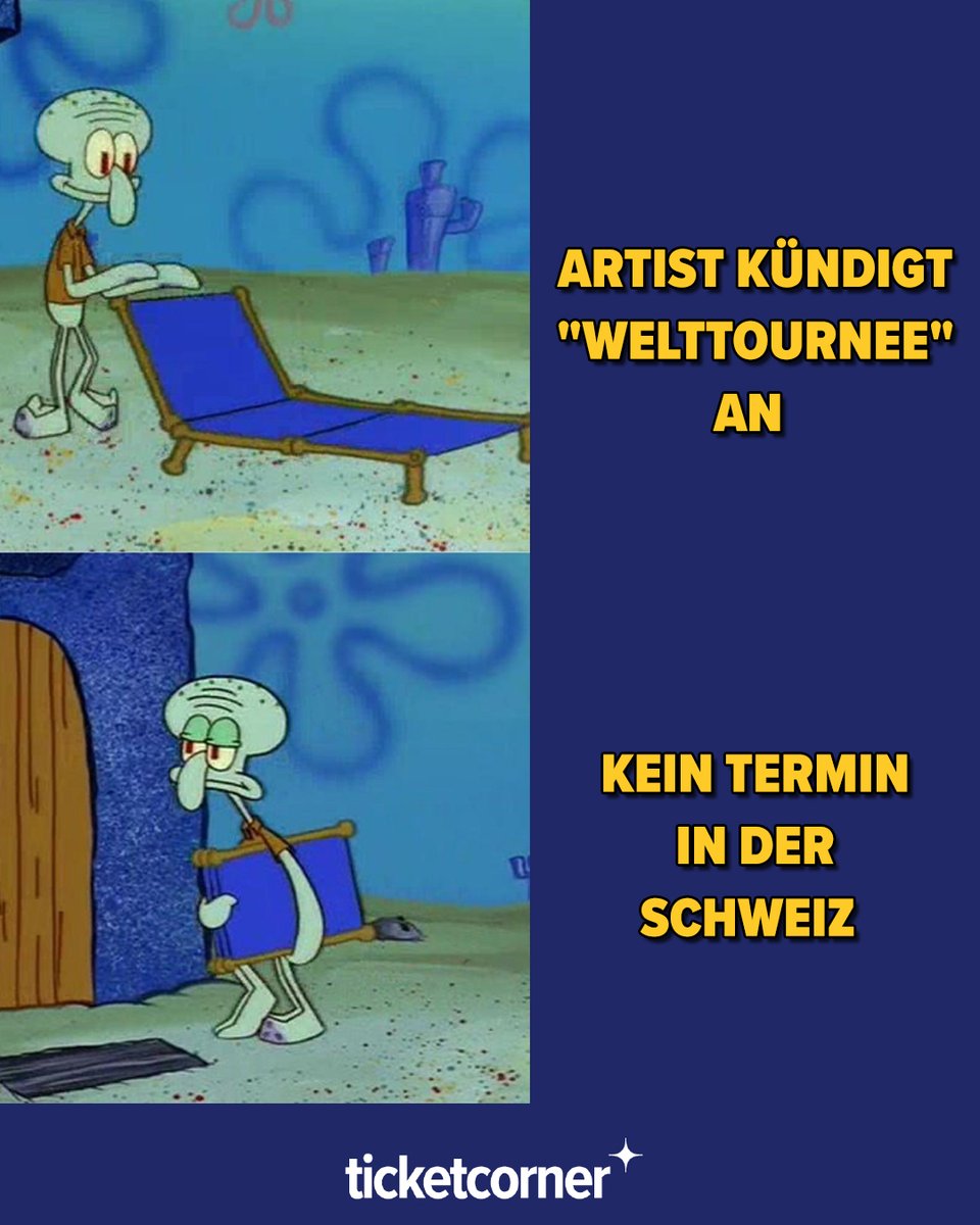 Wir lieben euch ja, aber die Schweiz existiert auch. 🙃

🇨🇭👉 Welcher Artist MUSS endlich mal hierher kommen?