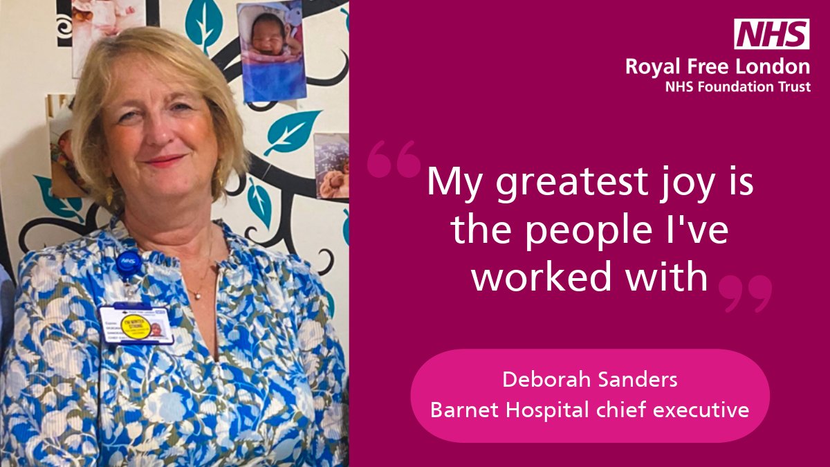 ✨ “My greatest joy is the people I’ve worked with.” ✨

This week we said farewell to Deborah Sanders, Barnet Hospital (BH) chief executive, who is retiring after 42 years in the NHS. We spoke to her about her career, her reflections on BH and the Royal Free London.

Read more