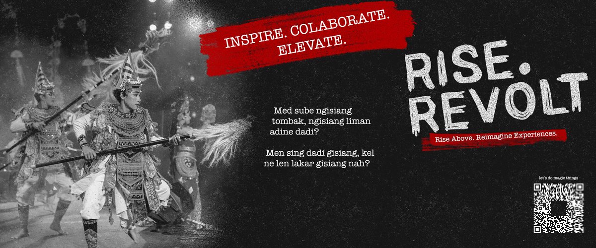 riserevolt_id's tweet photo. Budaya lokal adalah hal yang sangat penting bagi setiap perjalanan MICE kamu, karena dari budaya lokal kita akan menemukan hal-hal yang mungkin sebelumnya belum pernah kita dapat. Rise Revolt selalu punya ide baru dan berbeda dari yang lain untuk menyajikan pesona budaya lokal. https://t.co/A2pr9rSRRV