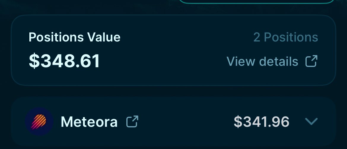 A sleek wallet which enables one to see their DAPPs position with ease, discover unclaimed airdrop and provide ease of access to them. 

Tracking my <a href="/MeteoraAG/">Meteora</a> position has never been more easy and many more. 

Only on <a href="/jup_mobile/">Jupiter Mobile (v2 arc)</a>
