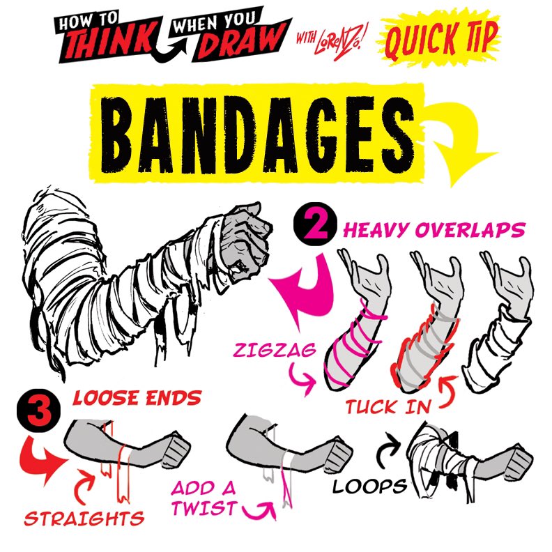 EtheringtonBros's tweet image. BANDAGES! To get the FREE monthly How to THINK When You draw digital MAGAZINE, (including NEW tutorials, a YEAR before they appear online) just send “Magazine, please!” to ThinkDraw@yahoo.com
#anime #manga #comicart #conceptart #gamedev #animationdev #illustration