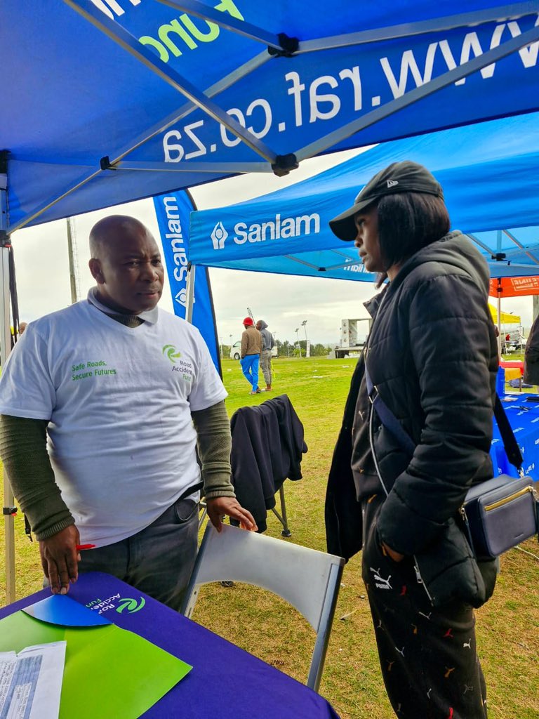 RAF_SA's tweet image. #Teamrafzin KZN are attending the Santaco KZN Sports day at Ugu Sports Arena in Port Shepstone this weekend. We are spreading road safety awareness as well as RAF products and benefits information.
#ICare²