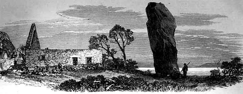 I just ran past the empty space once occupied by the lost menhir of Le Quesnel, Jersey. Standing over 4m tall on the La Moye headland it was destroyed in the 19th century. Jersey's Prehistoric sites are still very much under threat.
#StandingStoneSunday 
#JerseyCI