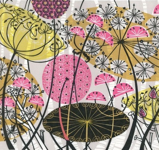 Angie Lewin, British printmaker working in linocut, wood engraving, lithography and screen printing #WomensArt #summer