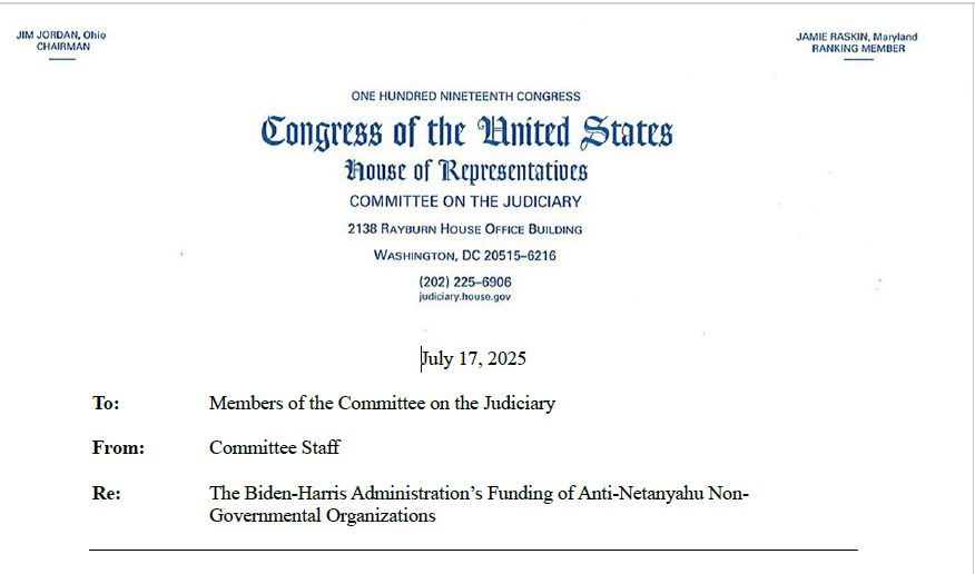 הדו"ח של וועדת המשפטים של בית הנבחרים – לא בדיוק מה שמספרים לכם.

תקציר מנהלים בפסקה:
השאלה אינה רק איזה כספים הגיעו ממקור פדרלי. השאלה היא גם – ואולי בעיקר – אילו כספים הגיעו מקרנות פטורות ממס, שעליהן חל איסור לעסוק בפוליטיקה. זה עיקר הכסף, ובגלל חוקי המס האמריקאים גם זה עשוי