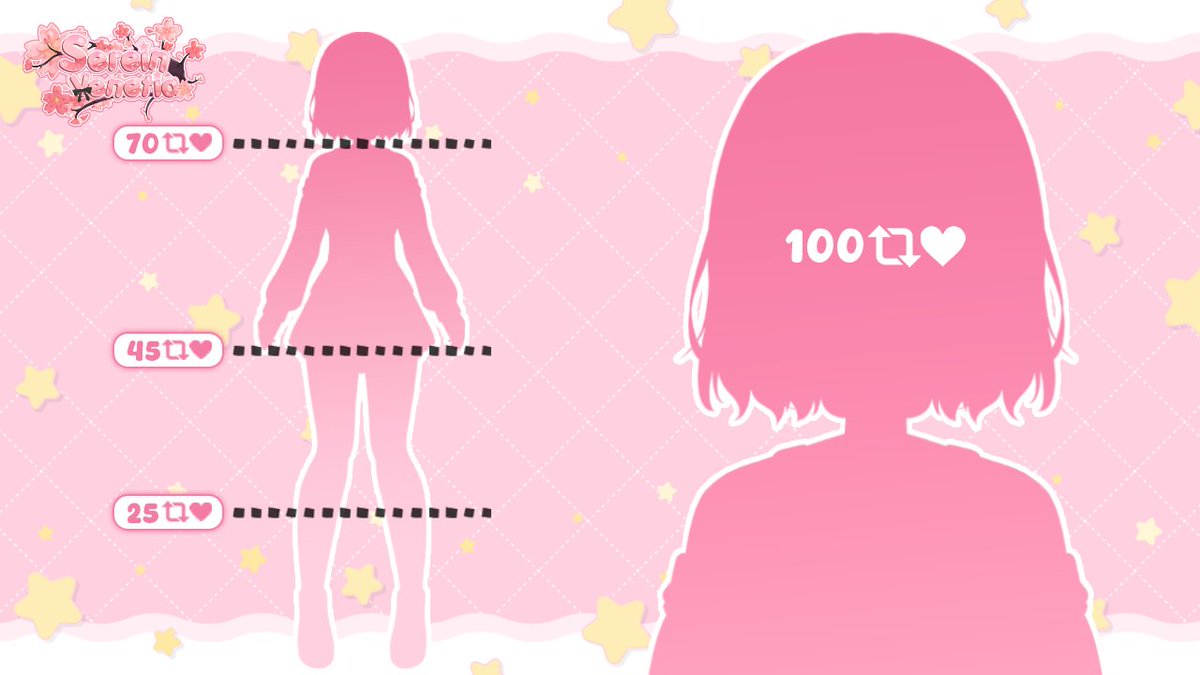 ❀⋆.ೃ࿔*:･𝙉𝙀𝙒 𝙊𝙐𝙏𝙁𝙄𝙏 𝙍𝙀𝙑𝙀𝘼𝙇 🌸
yeeeey new hair , new outfit , new me ??? xd

help me for unlock new outfit :3
reach 100 ❤︎ &amp; ↻  to unlock them all
#vtuber #VtuberID