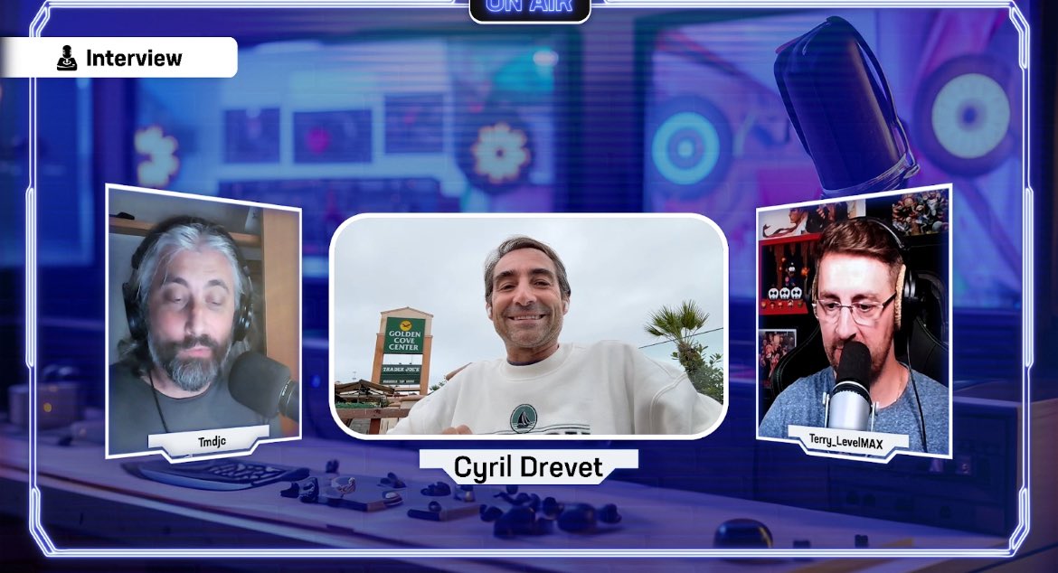 DrevetCyril's tweet photo. 🎮Hello ! 
Encore un grand merci pour l’invitation @MaxEnt_FR, @Tmdjc_ @Terry_LevelMAX et à tous les participants du live d’hier, c’était mega cool 😉
Si vous l’avez loupé, le podcast sera dispo mi-août. Bon dimanche !
 #interview #clubdorothee #televisator2 #turbo #ABproduction https://t.co/abAsnnV3Y8