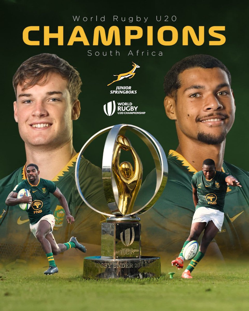 GaytonMcK's tweet image. We are thrilled to announce that our triumphant Under-20 Junior Springbok team—now World Champions—will be arriving home on Monday the 21st July at 10h00, landing at OR Tambo International Airport.🇿🇦🇿🇦🇿🇦🇿🇦🇿🇦🇿🇦🏉🏉🏉