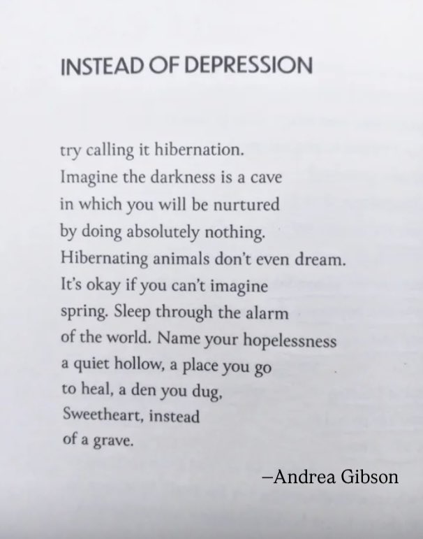 Sometimes we need to hibernate for a bit (even in summer).