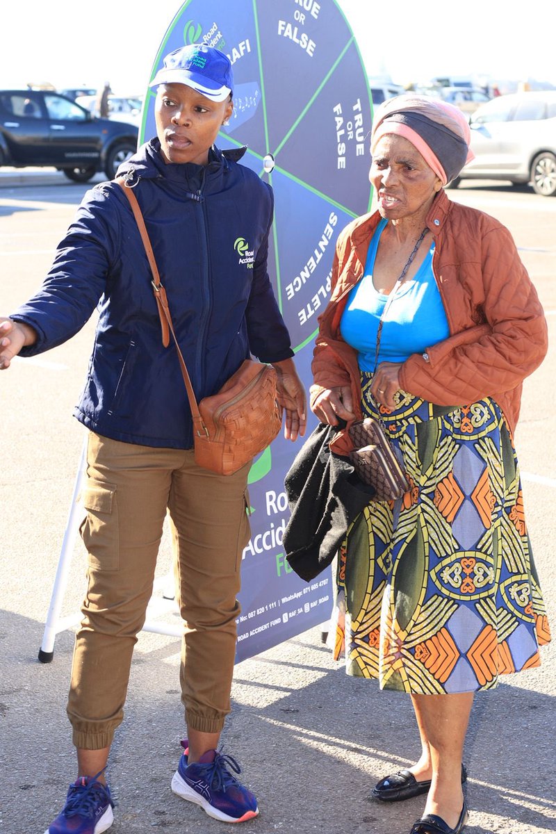 RAF_SA's tweet image. Yesterday, 19 July 2025, the RAF was at Ziyabuya Shopping Complex in PE as part of our road safety partnership with @NkqubelaFM where we shared vital road safety messaging through our interactive spin the wheel game. We assisted with RAF claim related queries.