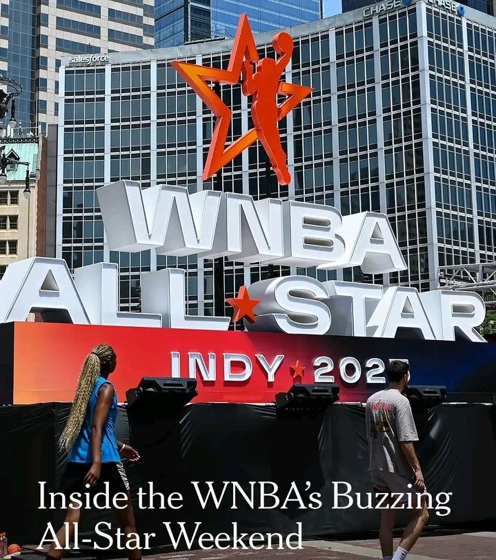 haapinesisfree's tweet photo. “In 49 states, it’s just basketball, but this is Indiana.” Thousands of fans have descended on festivities across Indianapolis for the WNBA All-Star Game. The turnout reflected both the explosion of interest in the WNBA and the excitement around the sport in Indianapolis. 
#tommavi
#helevier
#ZEUDINERS 
#uzaksehir