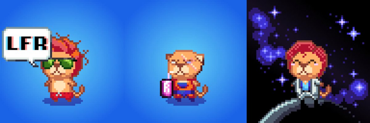 PixeLionsDAO's tweet image. 📣 New #pixeLions sales! 📣
👉#2852, Rank 3921, 50 $bLUNA
👉#2846, Rank 4503, 45 $bLUNA
👉#2430, Rank 4756, 45 $bLUNA