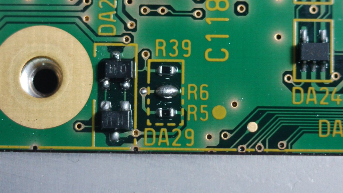 natalie_thenerd's tweet image. Game Cube region swap on a Japanese console. Just bridge R6 which is just above the CPU