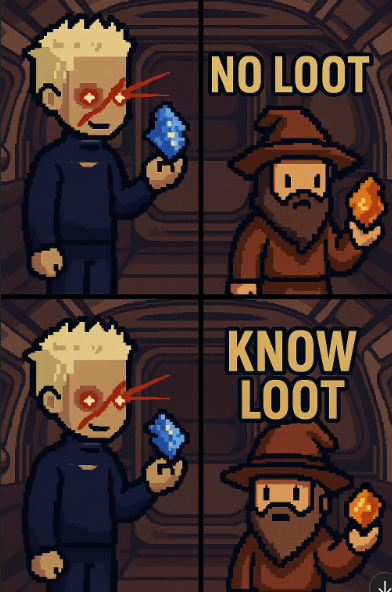 AptEntrepreneur's tweet image. Le noob voit un item.
Satorian voit ce qu'est le $ZBIT Power .
KNOW LOOT.
#PlaySatoria #ZBIT
@satoriammorpg