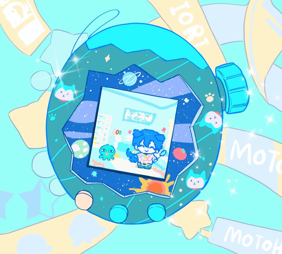 #カリスマファンアート
たまごっち💚💚💚