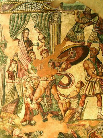 emilio_delrio's tweet image. Tetis esconde a su hijo Aquiles en el gineceo del rey Licomedes en la isla de Esciros, para q no vaya a la guerra de Troya, xq si va, morirá
Hasta que aparece Ulises y...
Lo contamos a partir de las 11.11 en #VerbaVolant en @NEUDC_RNE
Este mosaico es una joya, en la @vrolmeda