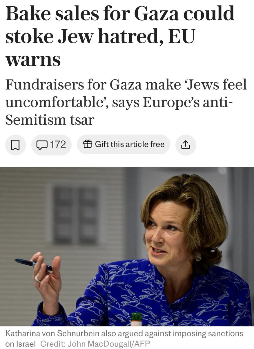 SholaMos1's tweet image. I don’t give a damn if ‘Jews’ feel comfortable or not. Why the hell should ‘Jews’ be comfortable when I’m not. So we can’t even bake cakes for Gaza? I WILL NOT CENTER JEWS in the pain & suffering of Palestinians caused by Jews. Go to hell. The Caucastic Zionacity.