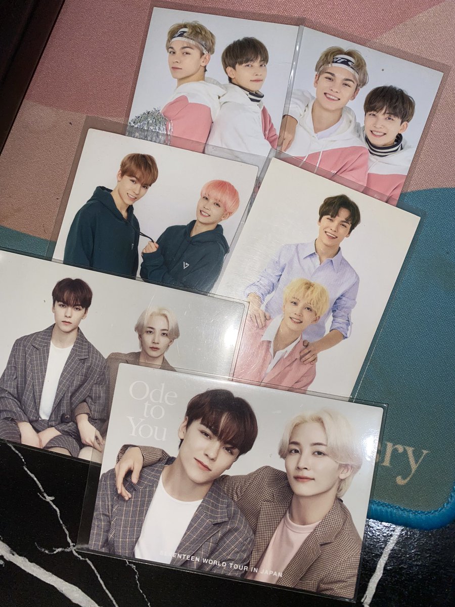 💡 interest check ~ kabag sale

— jeonghan and vernon trading cards
• japan arena tour 2018
• caratland 2019
• caratland 2020
• ode to you japan

set price: ₱2,300

rfs; decluttering + not planning to buy their other pair tcs anymore