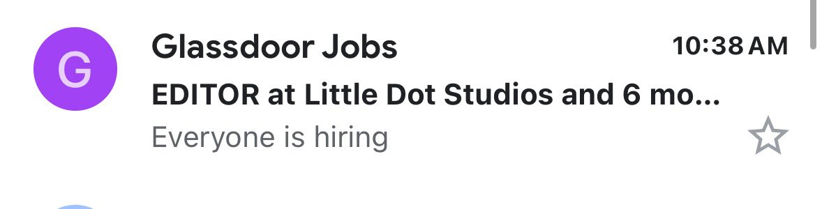 audipenny's tweet image. This job email told me today that everyone is hiring. Is that true