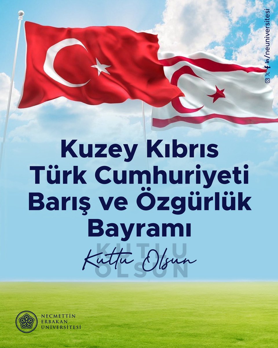 #KıbrısBarışHarekatı'nın 51. yıl dönümünde aziz şehitlerimizi rahmet, kahraman gazilerimizi şükranla anıyoruz. 

Kuzey Kıbrıs Türk Cumhuriyeti’nin Barış ve Özgürlük Bayramı kutlu olsun. 🇹🇷