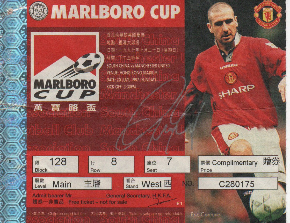 jimbriggs2_jim's tweet image. 20th July 1997 and United were in the Hong Kong Stadium to play South China. Before the game the locals were unhappy that Giggs, Beckham & Gary Neville hadn’t travelled - 36,611 still turned up to see us win 1-0 with a Jordi Cruyff goal.#ManchesterUnited #ManUtd #MUFC #UTFR #GGMU