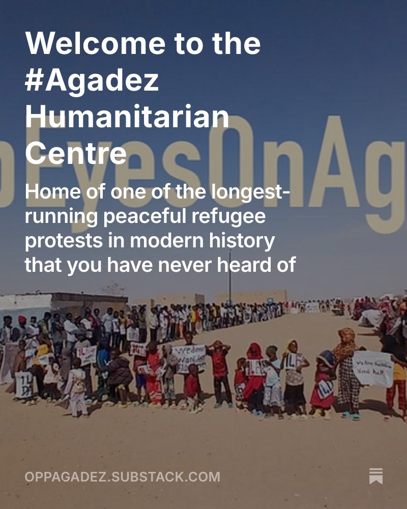 yousef_ism58349's tweet photo. #301days #KeepEyesOnAgadaz
Refugees in the humanitarian center in Agadez, Niger, call on the world to stand up and help them. They are refugees who want a decent life and legitimate rights. where @angel_nowar @AntonellaNapoli @BaobabExp @ChangeItalia @Claudiomsf1 @RRW_Global @ll https://t.co/nzJc4yh3iu