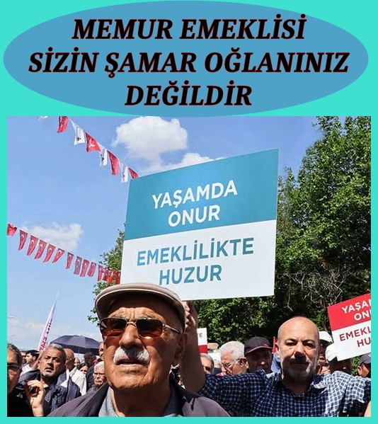 #MemurEmeklisi MEMUR EMEKLİSİ AKP İKTİDARININ ŞAMAR OĞLANI DEĞİLDİR. MEMURA YAPILAN ZAM EMEKLİSİNE OTOMATİK OLARAK YANSIMALIDIR. SEYYANEN ZAMMIN MEMUR EMEKLİSİNE YANSITILMAMASI HUKUKA AYKIRIDIR. MEMUR EMEKLİLERİNE İŞÇİ EMEKLİLERİNDEN EKSİK ZAM VERİLMESİNİN İZAHI YOKTUR. 2024
