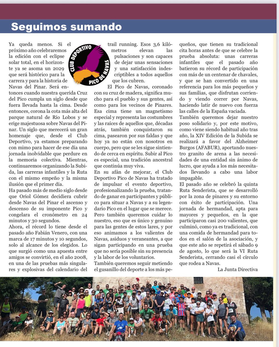 Subida al Pico de Navas tweet media