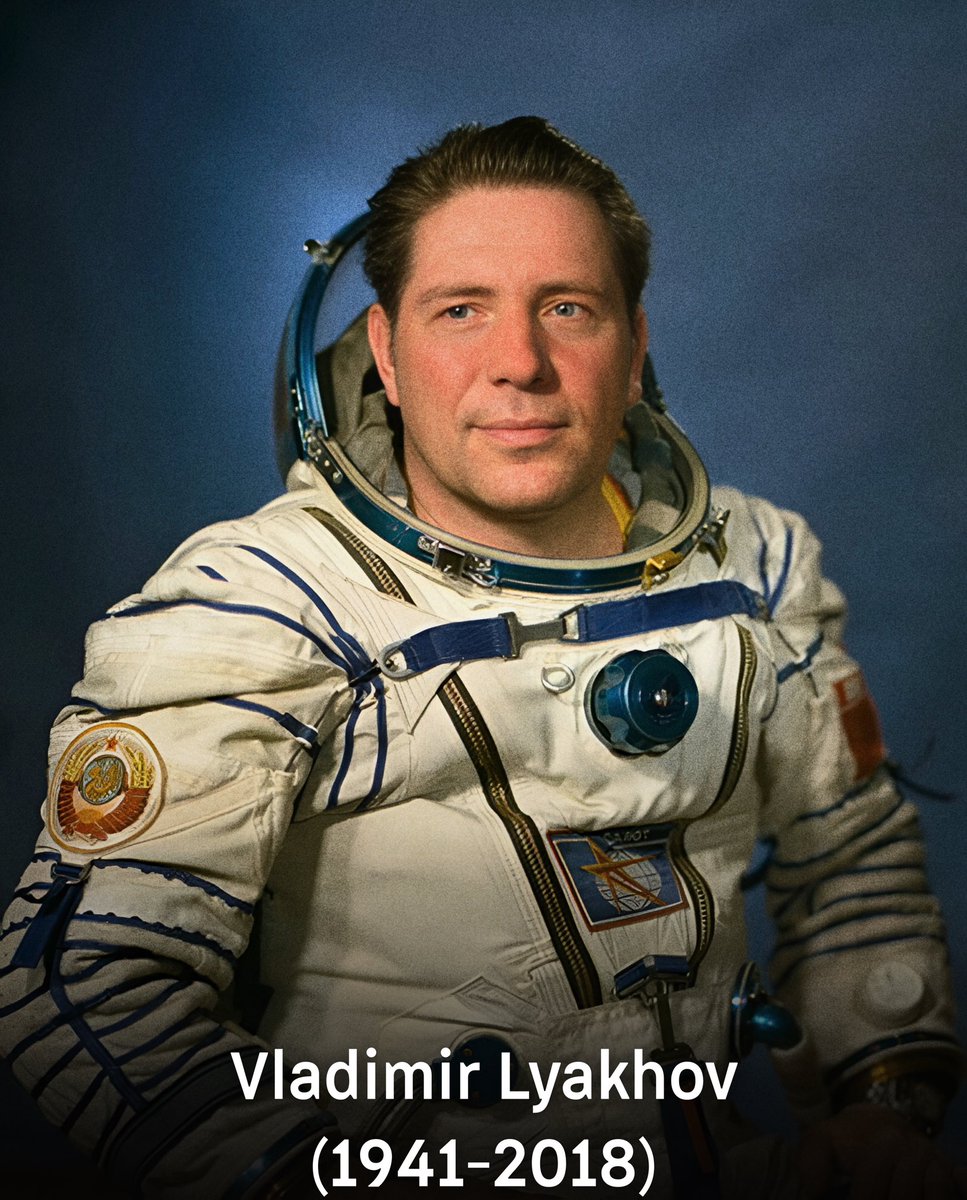 mission_rf's tweet image. 🗓️ On July 20, 1941 Soviet cosmonaut Vladimir Lyakhov was born
🚀 Spent 333 days 7 hours 47 minutes in space over three flights
⭐️ Twice Hero of the Soviet Union and Hero of the Democratic Republic of Afghanistan