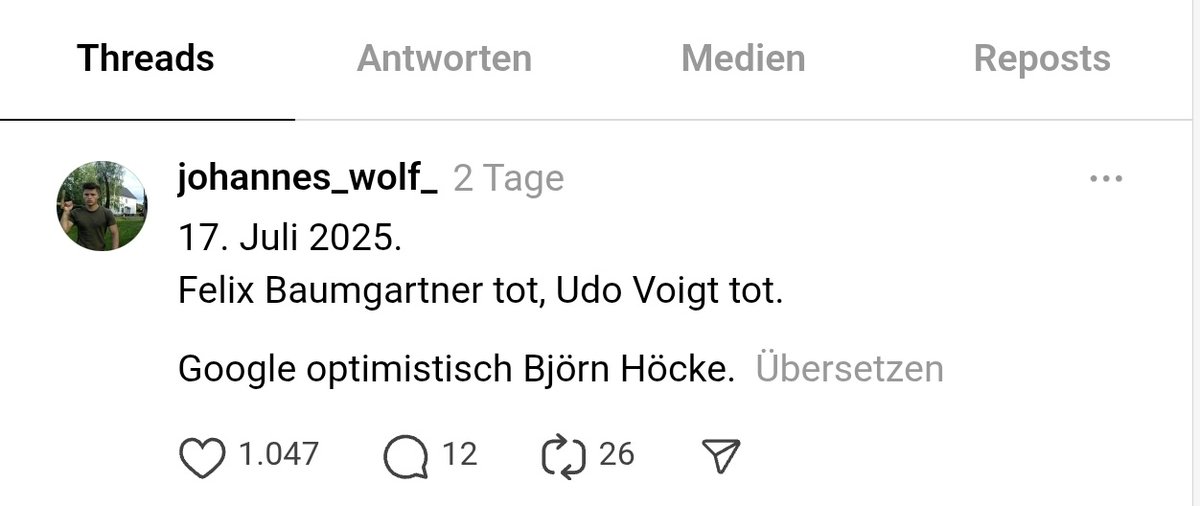 Cotta_AfD's tweet image. Ein Reporter, der für den #MDR arbeitet, postet:
„Ein Extremsportler tot. Ein ehemaliger NPD-Funktionär tot. Google optimistisch beim #AfD Oppositionsführer aus #Thüringen “ Der Beitrag wurde mittlerweile gelöscht – die Haltung bleibt. Wenn so #OERR Journalismus aussieht,…