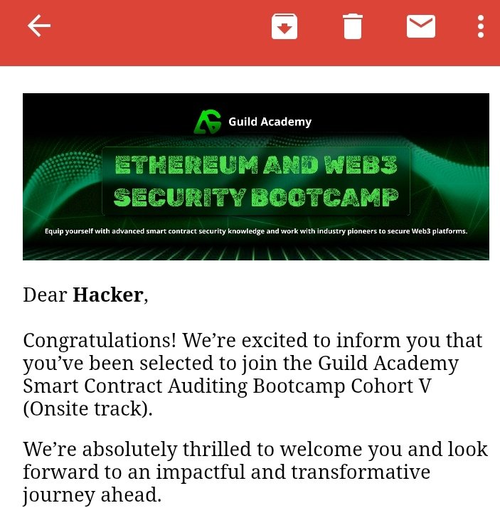 idealz_codes's tweet photo. π£οΈ Big News
Iβm thrilled to share that Iβve been selected to join @GuildAudits Bootcamp Cohort V π
This opportunity marks a major milestone in my Web3 journey as I dive deeper into smart contract security and auditing with some of the sharpest minds in the space
#GuildAudits https://t.co/kobt3eDQUY