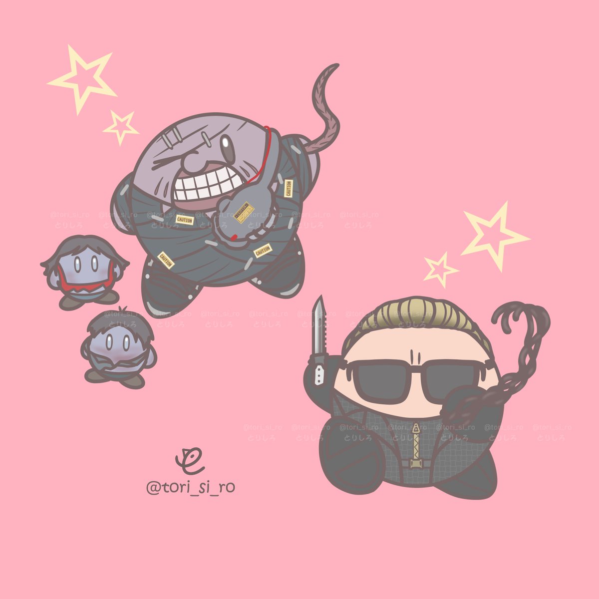 tori_si_ro's tweet image. 【DbD】星の…ネメシス＆ウェスカー🌟