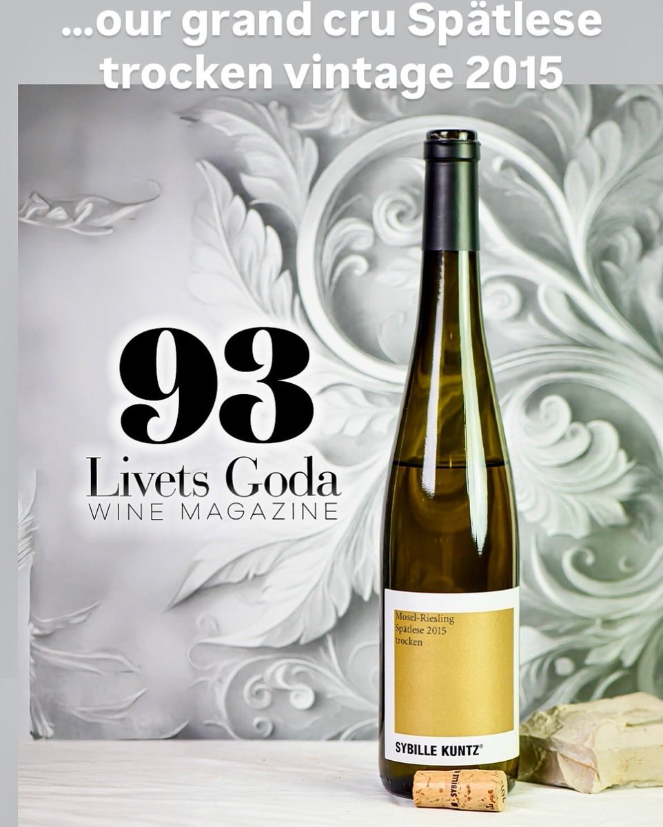 Great news from Sweden. #sybillekuntz #livetsgoda #organic #biodynamic #moselrieslng