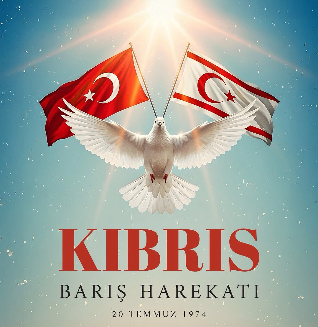 Bu kadar yürekten çağırma beni,
Bir gece ansızın gelebilirim.
 
Kıbrıs Barış Harekâtı’nın 51. yıl dönümünde Kurucu Cumhurbaşkanı Rauf Denktaş’ı, kahramanlık destanı yazan tüm şehitlerimizi ve gazilerimizi rahmet, minnet ve saygıyla anıyorum.

KKTC Türkiye’nin kırmızı çizgisidir.