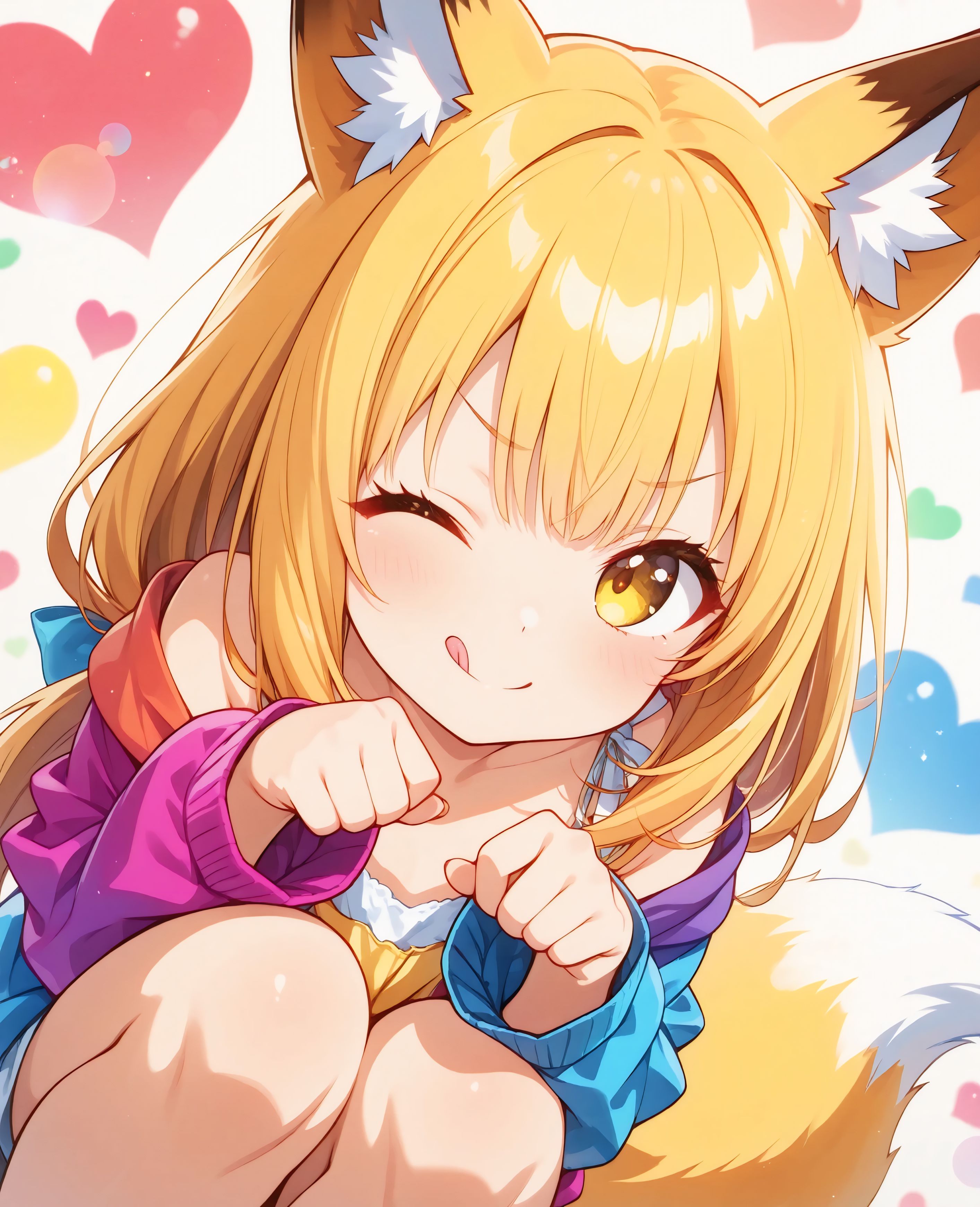 シーグラスアート 狐の女の子♪〜レッドver.〜 狐の女の子たち | Aipictors