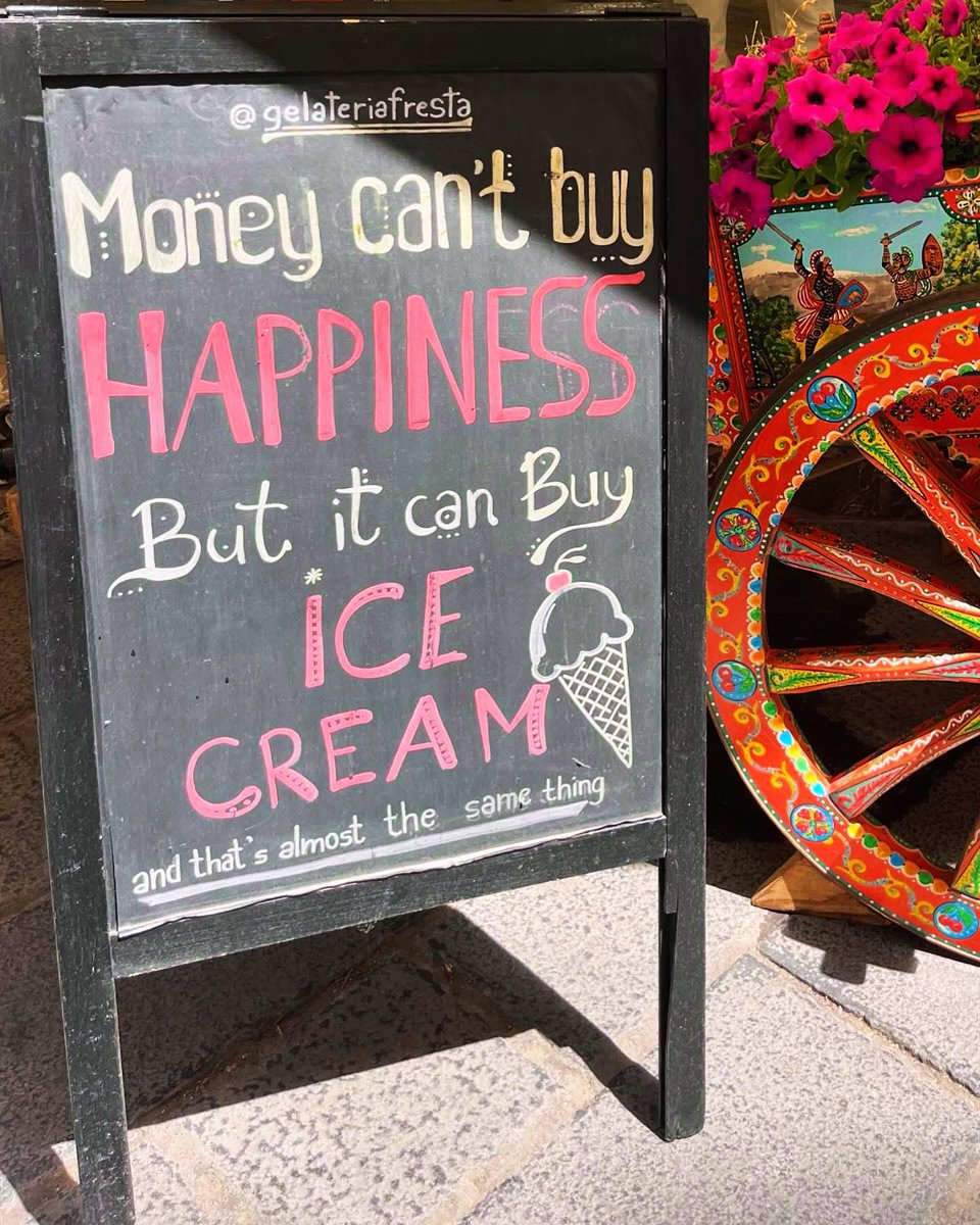 Happy World Ice Cream Day … 

#WorldIceCreamDay takes place always on the third Sunday in July

Celebrated annually on this date, this day is dedicated to enjoying one of the world's most beloved treats 
🍦🍦🍦

Ice Cream in Italian is “Gelato” 🍦
whitealmond-privatesicily.blogspot.com/2020/09/20-sic…