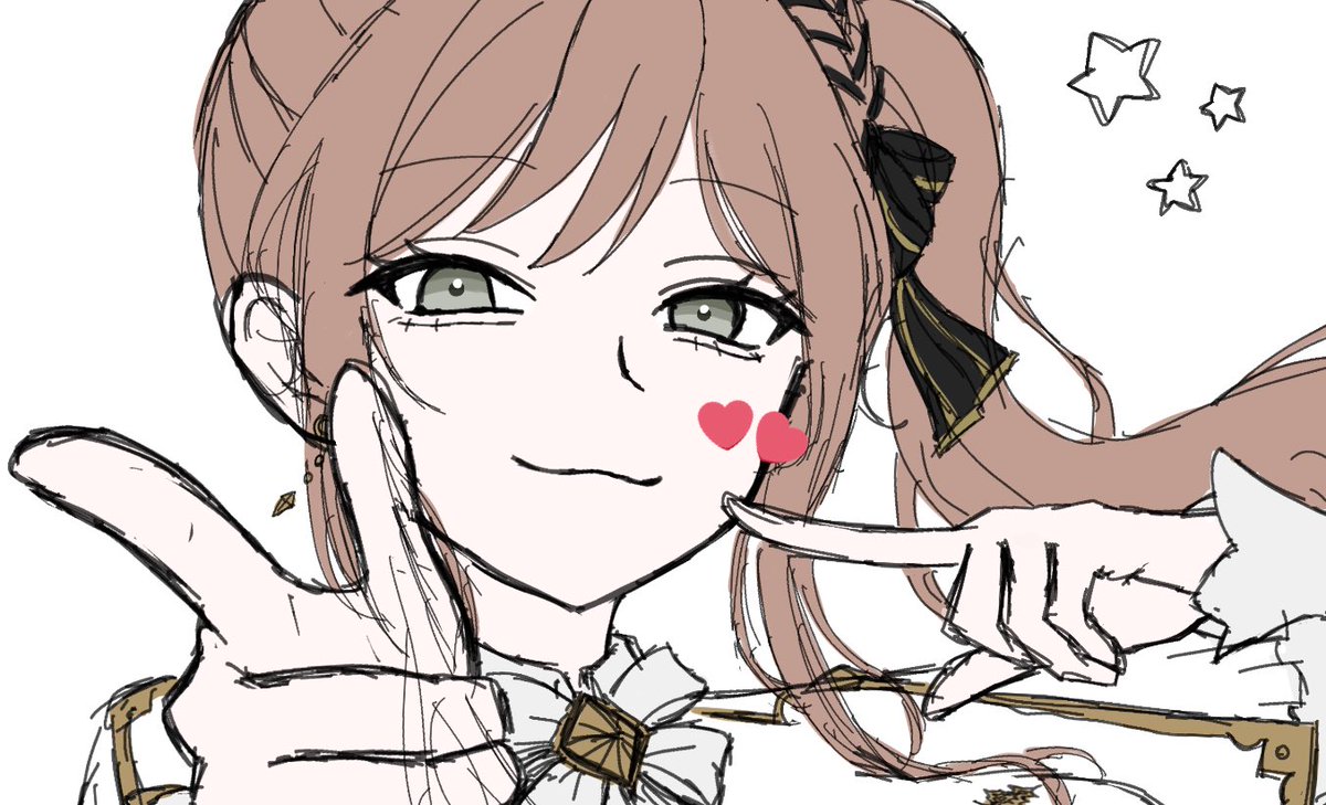 meow_lul's tweet image. ありがとうバンドリ、魂のwip………………🌹💋