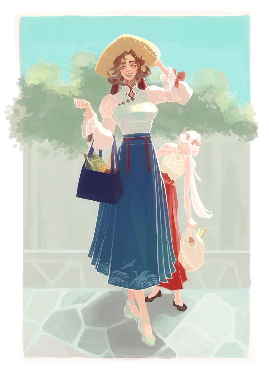 Kirika and Alice walk through the Heavenly Palaces☀️🌤️☁️

#OC #CG #иллюстрация #illustration #art #artwork #originalcharacter